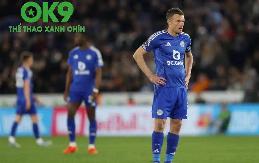 Vardy đã 2 lần cùng Leicester xuống hạng Vardy đã 2 lần cùng Leicester xuống hạng