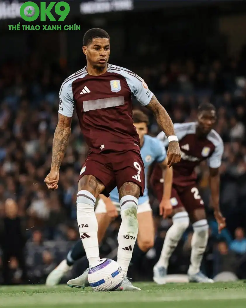Rashford thực hiện thành công penalty, gỡ hòa cho Aston Villa trước Man City (Nguồn: Trang chủ CLB) Rashford thực hiện thành công penalty, gỡ hòa cho Aston Villa trước Man City (Nguồn: Trang chủ CLB)