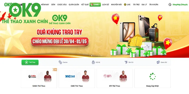 tổng quan về thương hiệu OK9 – Nhà cái thể thao xanh chín